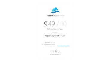 Wellness Heaven Hotel Chalet Mirabell