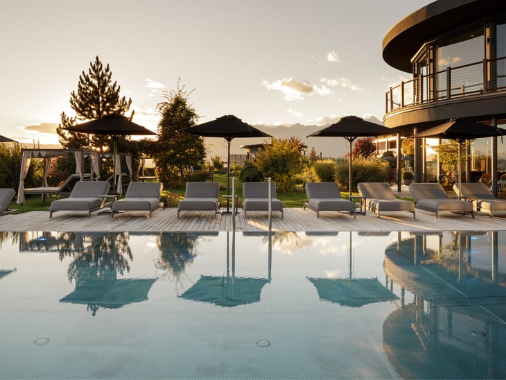 Chalet-style indoor-outdoor pool