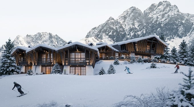 Auf der Skipiste zu Hause: Chalet Zuegg auf Meran 2000